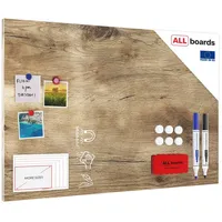 ALLboards Magnettafel 90 x 60 cm Braun