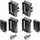 QBRICK System Halterungen für Einsätzen Custom Connectors Set 3 für Werkzeugkisten Werkzeugkoffer Zubehör Modular