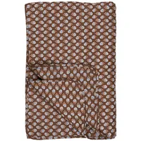 ib laursen Quilt Bettüberwurf 180 x 130 cm Dunkelbraun/Blau