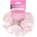 Brushworks Large Cloud Scrunchies - Pink & White (2 pack)