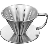 Kaffeefilterhalter Aus Edelstahl, Wiederverwendbarer Kaffeefilter-tropfer, Wiederverwendbarer Kaffeefilter, V60-tropfkaffeekörbe