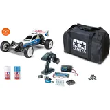 TAMIYA Neo Fighter Brushed 1:10 RC Modellauto Elektro Buggy Heckantrieb (2WD) 2,4GHz Exklusiv Set