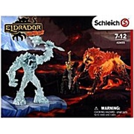 Schleich Eldrador Kampf um die Superwaffe Frostmonster vs. Feuerlöwe 42455