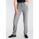 MAC Bequeme Jeans "Stella" Gr. 36, Länge 34, grau (light grey used) Damen Jeans Röhrenjeans