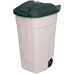 BRB Wertstoffsammler, Inhalt 100 Liter, Korpus beige, Deckel anthrazit