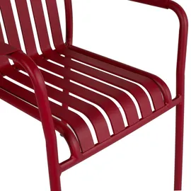 Oviala Gartenstuhl 62 x 85 x 61 cm rot mit Armlehne