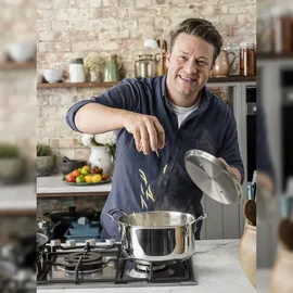 Tefal Jamie Oliver Cook`s Classic Topf-Set 4-tlg. 3 x Kochtopf + Stielkasserolle