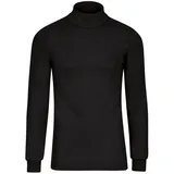 TRIGEMA Rollkragenshirt TRIGEMA "TRIGEMA Langarm Ski- und Sport-Rollkragenpullover", Damen, Gr. S, schwarz, 100% Baumwolle (Bio-Baumwolle kbA), Basic, Shirts