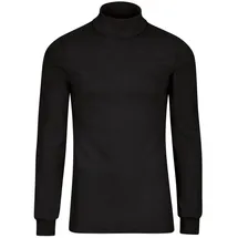TRIGEMA Rollkragenshirt TRIGEMA "TRIGEMA Langarm Ski- und Sport-Rollkragenpullover", Damen, Gr. S, schwarz, 100% Baumwolle (Bio-Baumwolle kbA), Basic, Shirts
