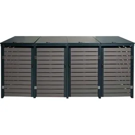 MCW Mülltonnenverkleidung K14 264 x 119 x 84 cm grau