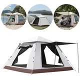 NUODWELL Kuppelzelt Camping Zelt, Familie Kuppelzelte für 3-4 Personen Pop up Wurfzelt 215 cm