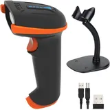 Tera Barcode Scanner 1D 2D QR Kabellos 2,4 GHz USB 2,0 Handscanner Ständer D5100