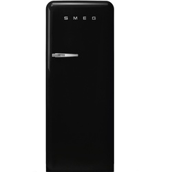 FAB28RBL6 Retro Design Kühlschrank mit 0° Fach im Stil der 50er Jahre - Farbe Schwarz - Rechtsanschl