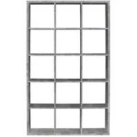 Forte Mauro Standregal 107,2 x 32,9 x 176,3 cm Lichtgrau