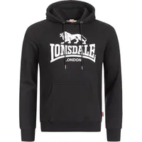 Lonsdale Fremington Kapuzenpullover - Black / White - S