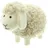 Dekoleidenschaft Dekofigur Schaf Wolli aus Filz & Textil, beige, 26 cm lang, Schäfchen, Osterdeko, Lamm