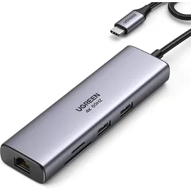 UGREEN USB-C to 2*USB3.0+HDMI+RJ 45+SD&TF+PD port Hub