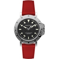 NAUTICA Herren Analog Quarz Uhr mit Silikon Armband NAD12549G