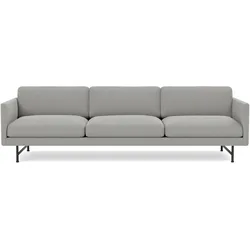 Fredericia Calmo Sofa 3-Sitzer, schwarz / re-wool 128
