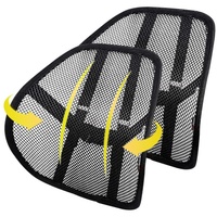 Houhence Sitzkissen 2 X Rückenstütze, Auto Stuhl Rückenhilfe, Haltungskorrektur Stütze schwarz