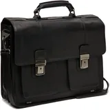 The Chesterfield Brand Springfield Aktentasche Leder 40 cm Laptopfach schwarz