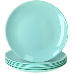 MamboCat 6x Mint Kuchenteller Ø 19 cm Glas flache Teller Dessert Salat