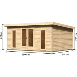 Karibu Rabensee 4 5,28 x 3,93 m Beige