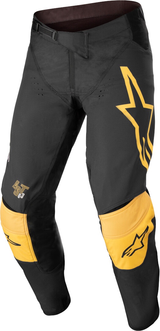 Alpinestars Techstar Quadro Motorcross broek, zwart-geel, 32 Voorman