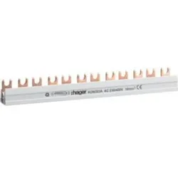 Hager KDN263A Phasenschiene 2P Gabel 10mm2 63A 12M