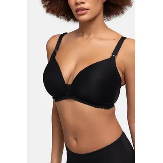 DORINA Still-BH "May", Damen, Gr. 75, Cup C, schwarz, Obermaterial: 84% Polyamid, 16% Elasthan, BHs Still-BH, leicht gepolstert, ohne Bügel, mit Stillclips