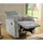 luma-home Relaxsessel 15126 Velours 78 x 100 x 90 cm Grau mit halbautomatischer Relaxfunktion