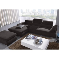 sit&more Ecksofa SIT&MORE Valantine V" Sofas Gr. B/H/T: 286 cm x 94 cm x 174 cm, Lu x us-Microfaser ALTARA NUBUCK, Recamiere links, ohne Bettfunktion, schwarz Ecksofas