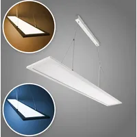 LECOM LED Panel mit Balderin inkl. Farbwechel warmweiss - Hänge-LED-Panel, 1200 x 200, UGR 19, 4000 K, 32 W, 3600 lm