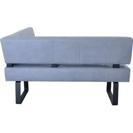 K+W Komfort & Wohnen Eckbank K+W KOMFORT & WOHNEN "Spider II", blau (ocean 52, schwarz), B:165cm H:88cm T:195cm, Sitzbänke, Eckbank, Sitzsteppung, bequem durch Sandwichbauweise, 2 Stellmaße