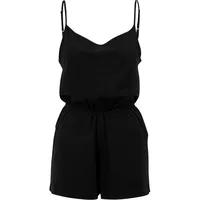 URBAN CLASSICS Ladies Short Spaghetti Jumpsuit Black,