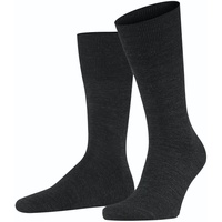 Falke Herren Socken Airport - Freizeit- und Business-Socken, Uni, Vorteilspack Anthrazit 41-42