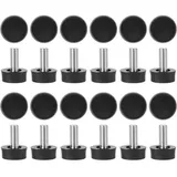 Möbelfüße Stellfüße Schraubfüße 24 Schwarz M6 x10mm