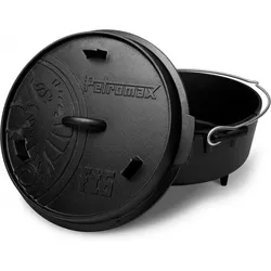 Dutch Oven Feuertopf ft6 mit Füßen SCHWARZ No Size