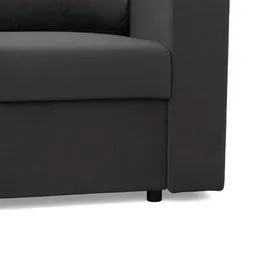 mebligo Ecksofa mit Schlaffunktion, Grau - Grau