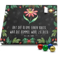 Mr. & Mrs. Panda Schoko Adventskalender Hummel Blume - Schwarz - Geschenk, Hummeln, Tiermotive, Feld, Gute Laune, Biene, Natur, Schokoladen Advents... - Schwarz