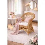 Hofmann Living And More Relaxsessel Handgeflochten Polyester 65 x 85 x 65 cm Beige