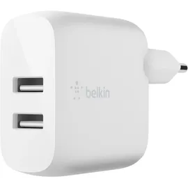 Belkin Dual USB-A Ladegerät, 24W weiß