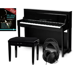 Classic Cantabile UP-1 SH E-Piano Schwarz Hochglanz Deluxe Set