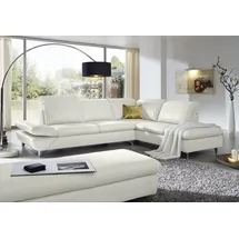 W.Schillig Eckcouch Leder 2-Sitzer Beige