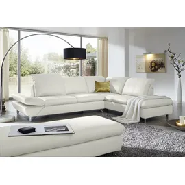 W.Schillig Eckcouch Leder 2-Sitzer Beige