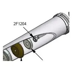 COX Ersatzteil 2F 1204 M8 Lock Nut M8 Schraube