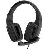 XO Gaming Kopfhörer Virtual 3D Ohrhörer Musik Game Stereo Headset mit Mikrofon Surround Sound schwarz - Schwarz