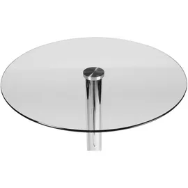 deluke Stehtisch, Transparent, Metall, rund 60x105x60 cm, Esszimmer, Tische, Stehtische