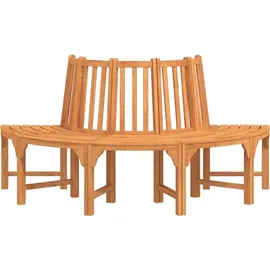 vidaXL Baumbank Halbrund Ø 208 cm Braun