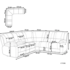 Beliani Sofa, Rokke